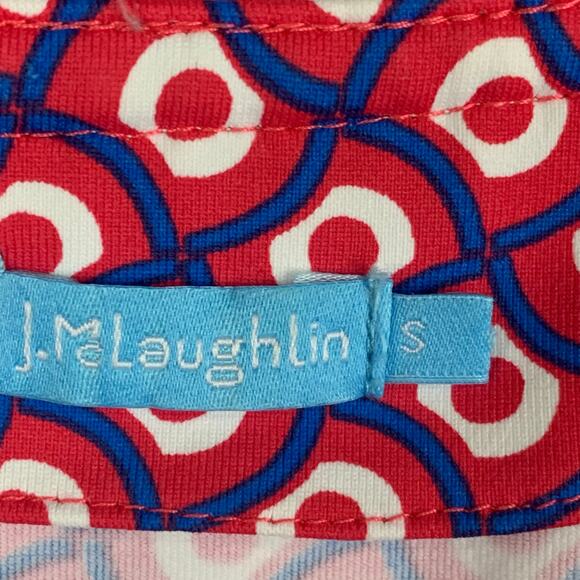 J. McLaughlin Lola Fringe Dress Womens Small Pink White Catalina Cloth Sleveless - Picture 4 of 8